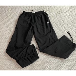 Womens Adidas Clima365 Jogger Wind Track Pants Drawstring Cinch Ankle Black S